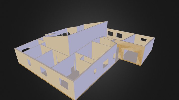 Modelisation maison Etienne (plan archi) 3D Model