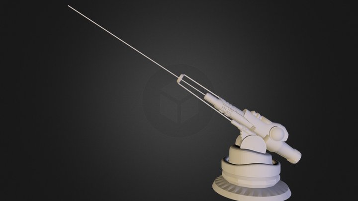 laserturret.3DS 3D Model
