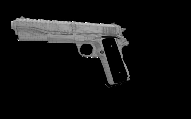 Colt1911_final.blend 3D Model