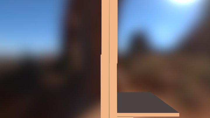 Table tableau avec logo V2.dae 3D Model