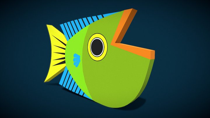 Decorative bulk fish 3D Model