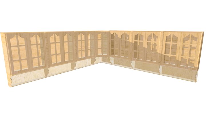 Kitchen Cabinet 3FBX 3D Model
