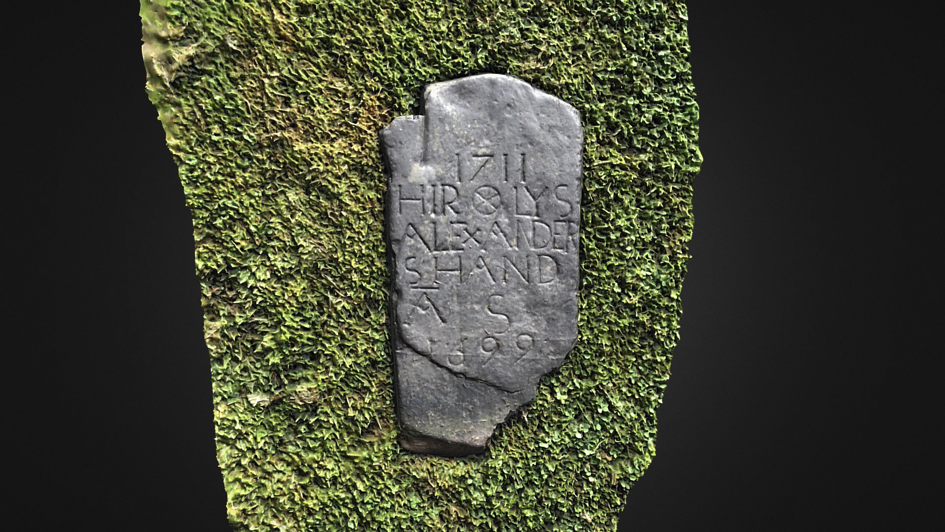 1711 gravestone Mortlach Kirk, Dufftown, Moray