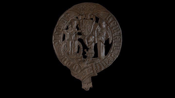 Badge of the Black Prince 3D Model
