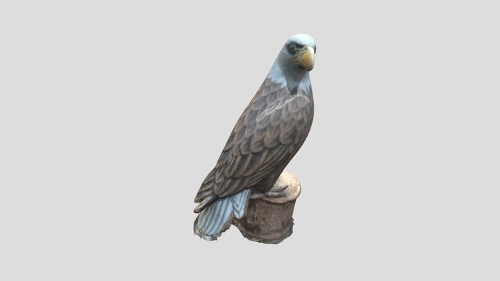 Eagle Carving 3D Model