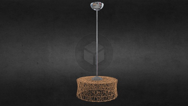 Lamp mimbre circumplana 3D Model