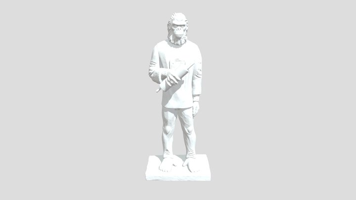 Planet of the Apes Cesar Statue 3D Model