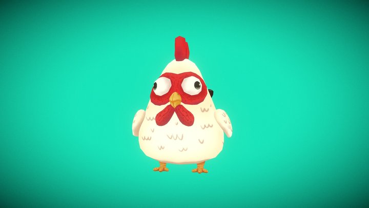 Bawk the Chicken 3D Model