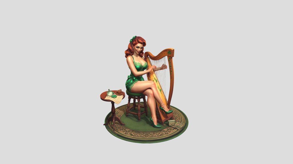 Emerald Irish Harper