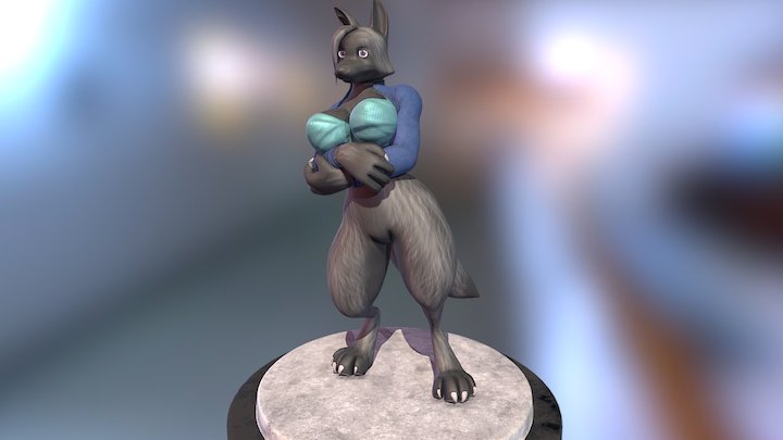 Female Fox 3D Model