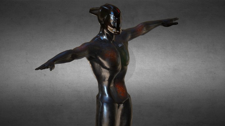 Old War Droid Alfa 01 3D Model