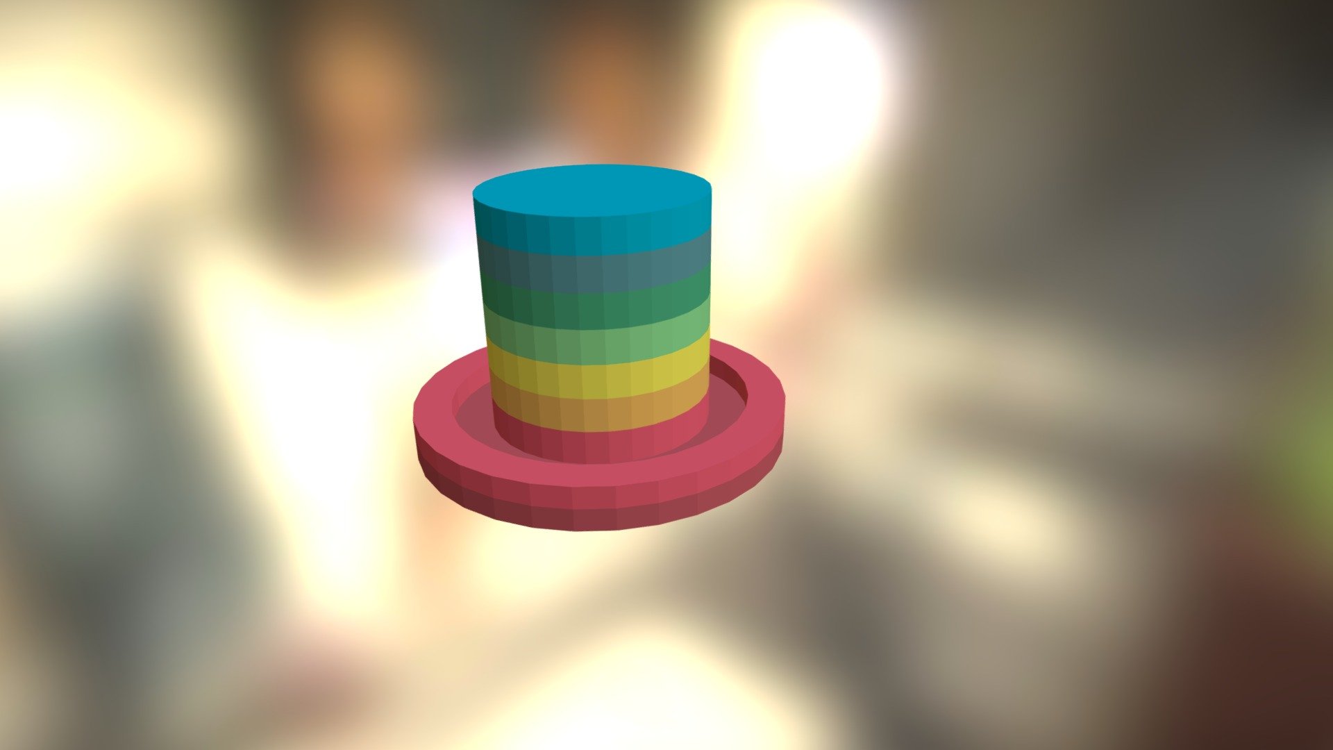 Rainbow Top hat 3D model by epicrocker [4005d59] Sketchfab