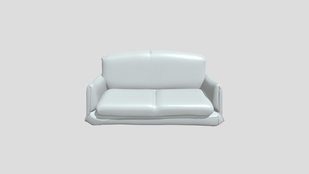 Miniature checkered sofa