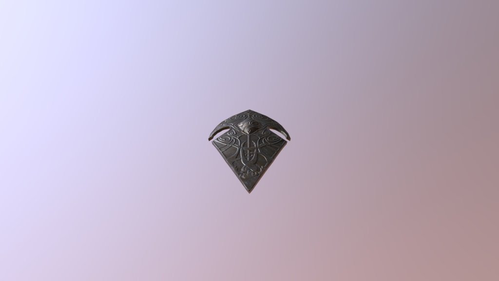 High Elven Shield Low Poly