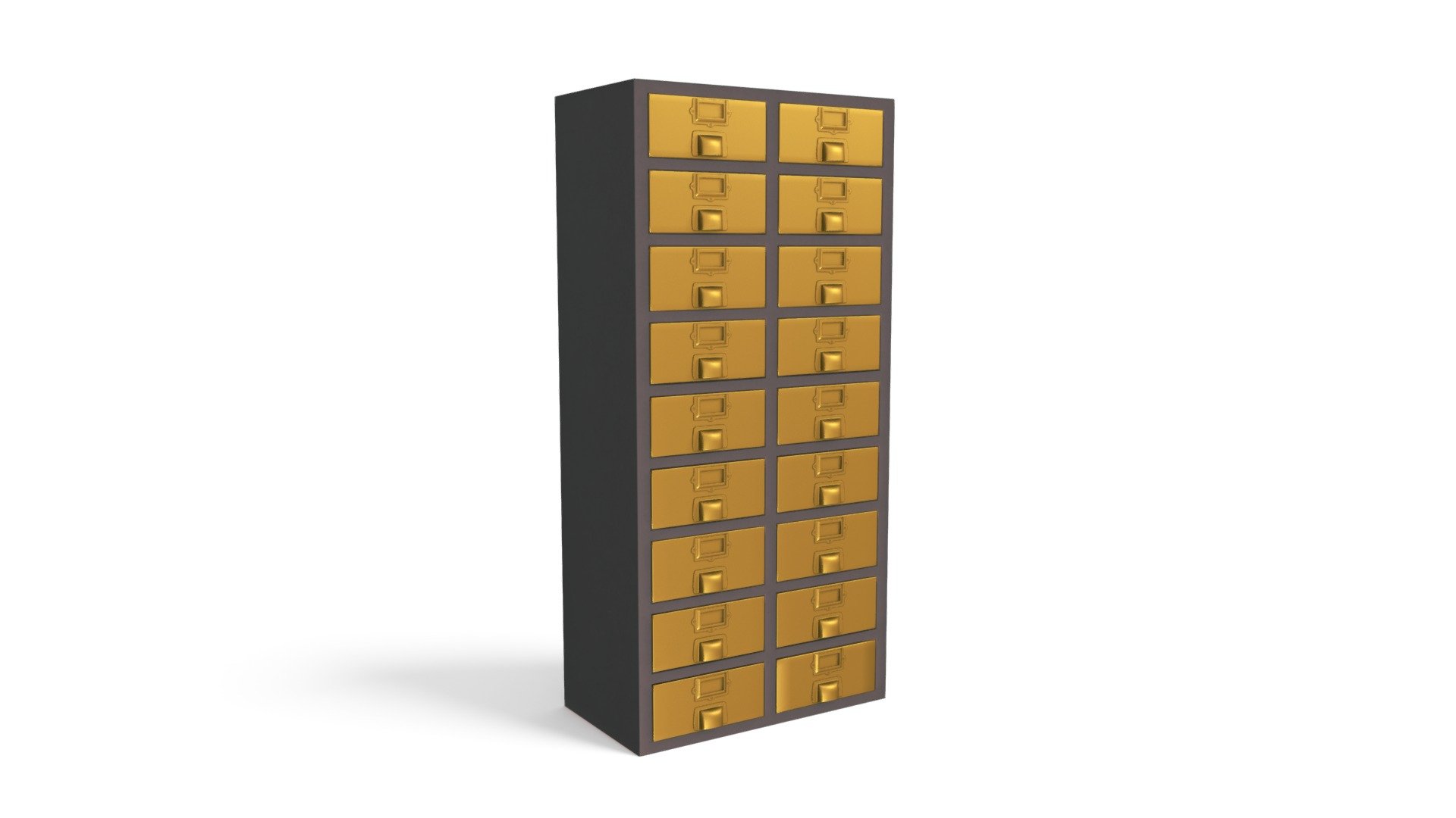 Stow Tall Storage Unit, Brass