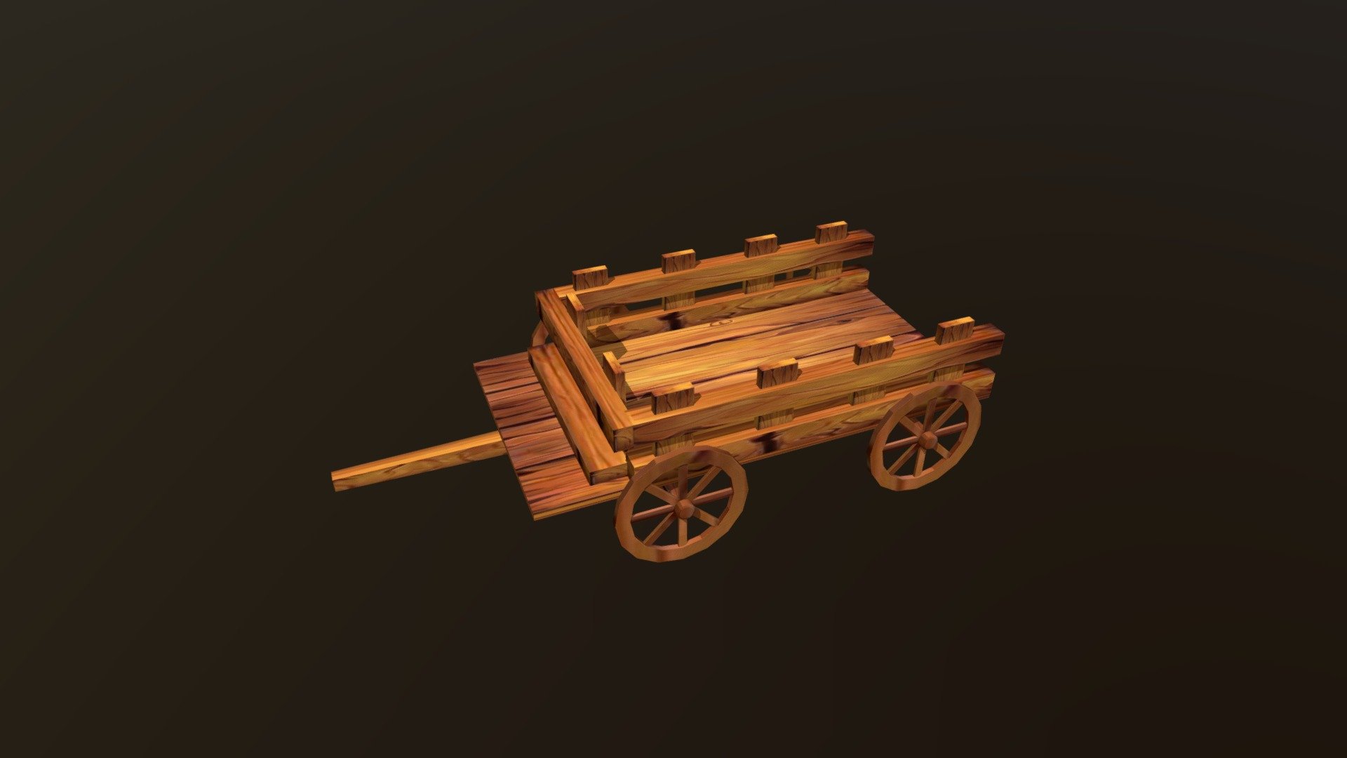 wooden cart