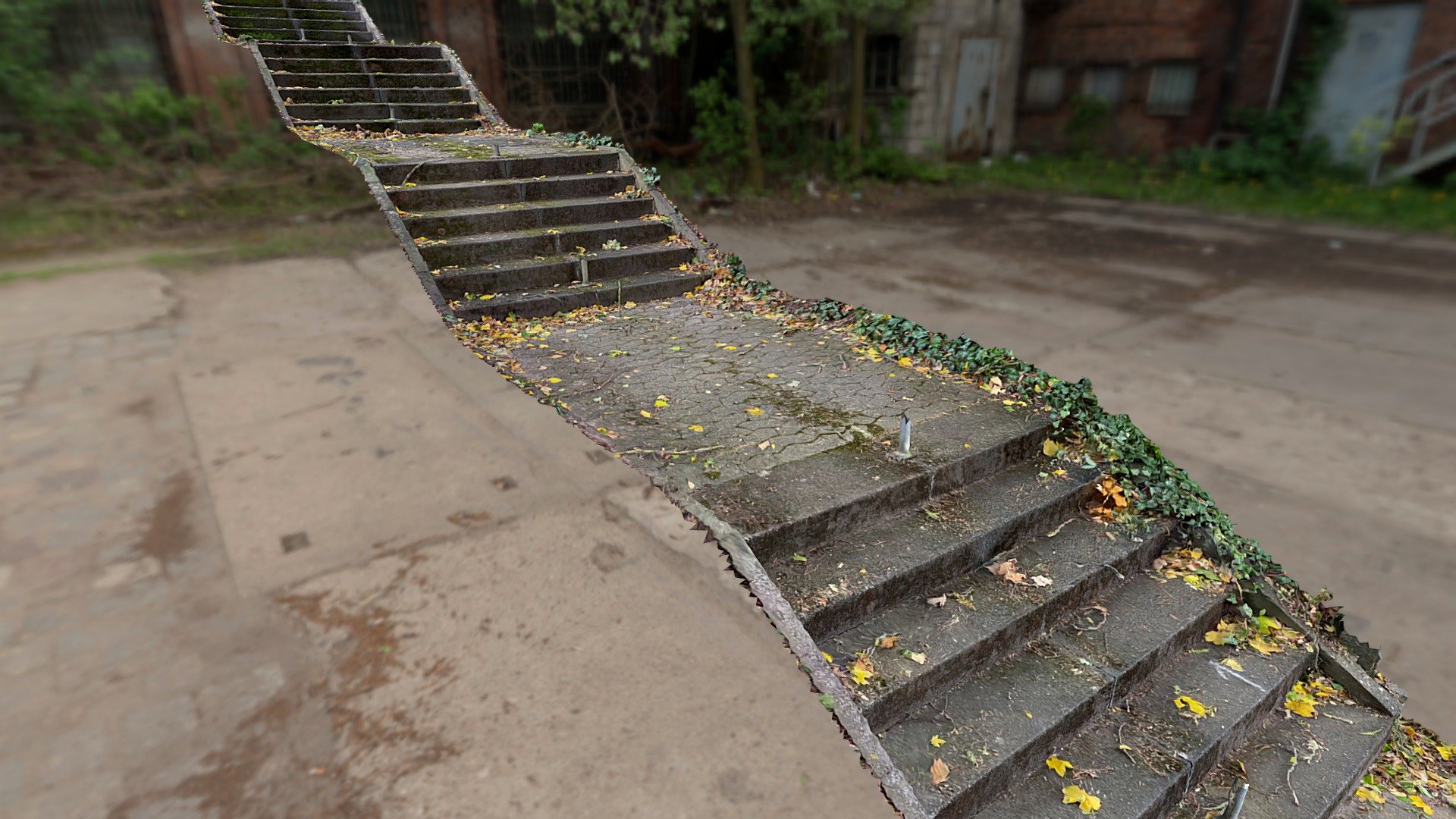 large forgotten stairway