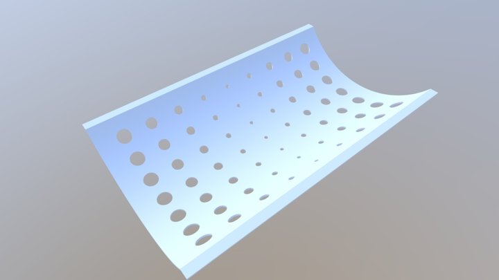 Plate With Holes 3D Model