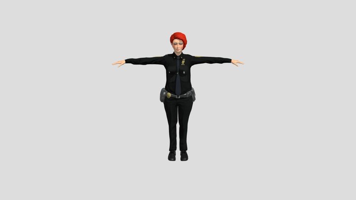 policewoman 3D Model