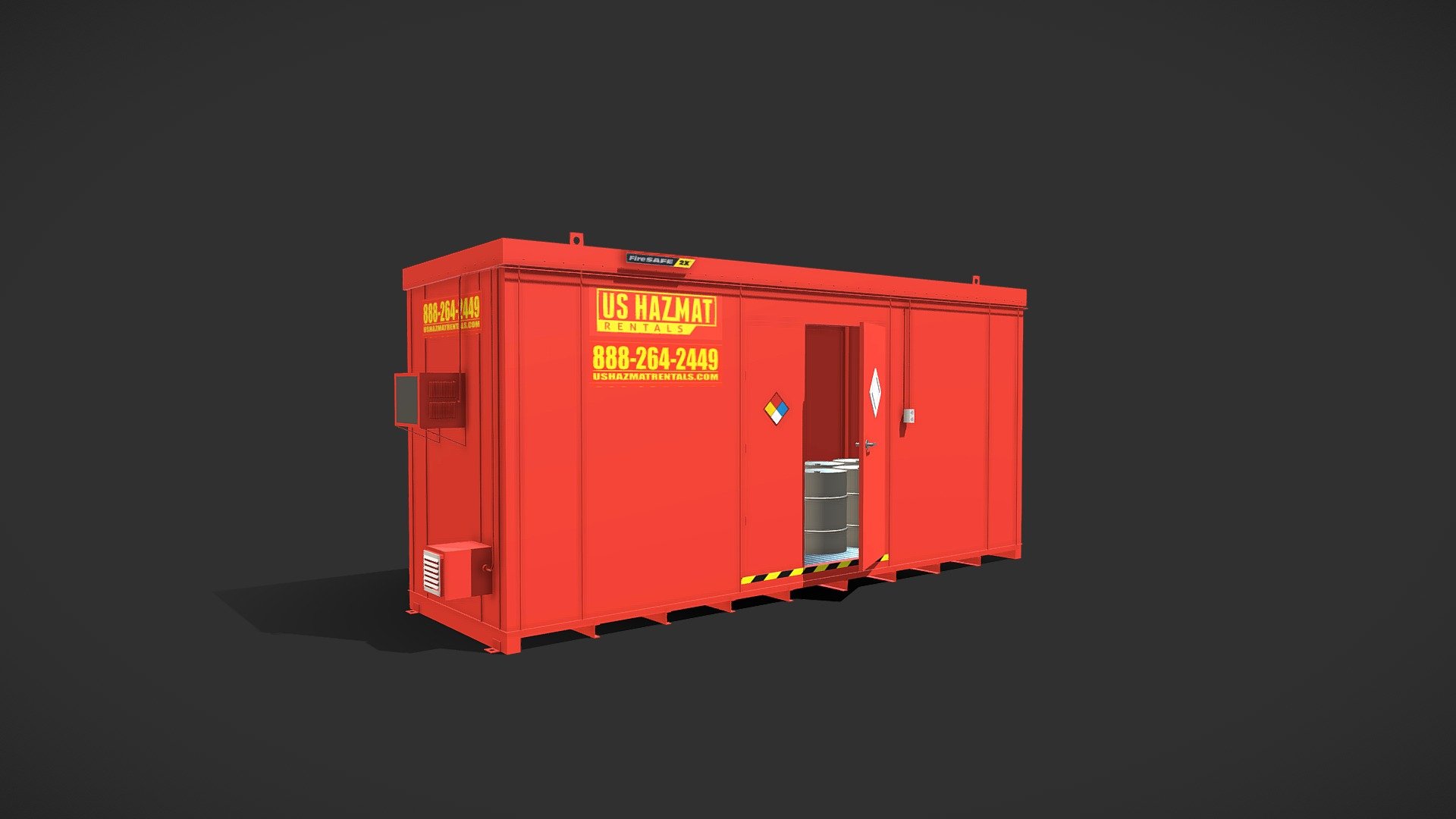 2006 Hazmat Storage Rental Unit 3D model by US Hazmat Rentals