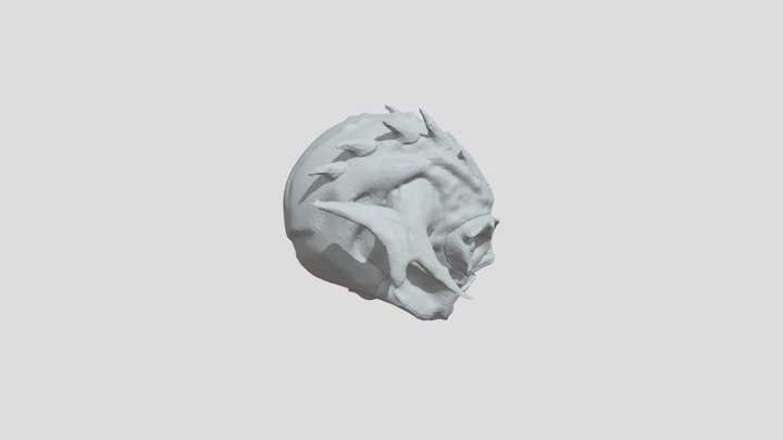 Blender fantasy head 3D Model