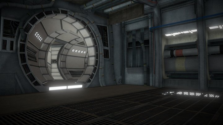 Star Wars Galaxies - YT1300 (Inside) 3D Model