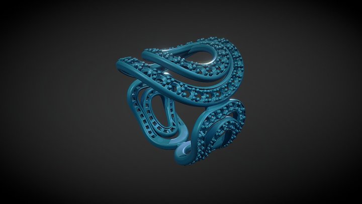 Twister's Loop Ring 3D Model