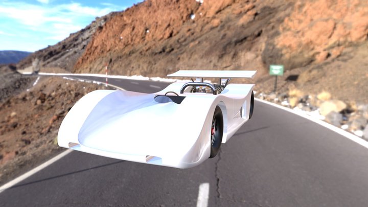 1969 Toyota 7 Race Car 3D Model
