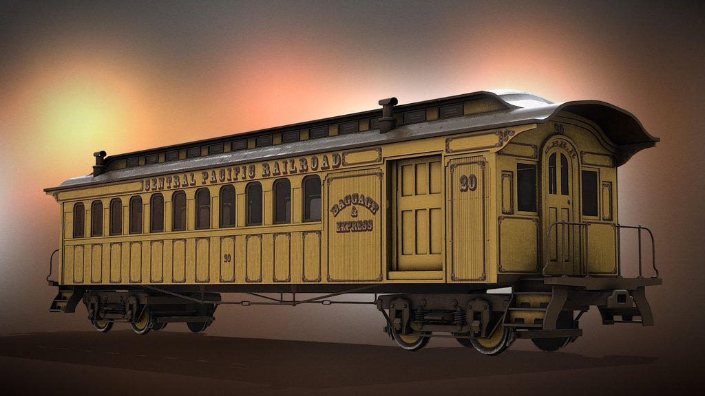 Central Pacific Combine Car