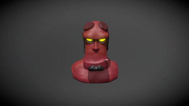 HellBoy Bust 3D Model