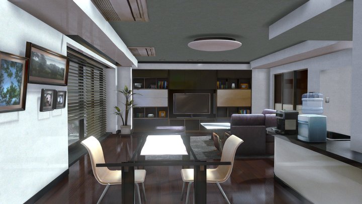 Modern apartment interior 3D Model
