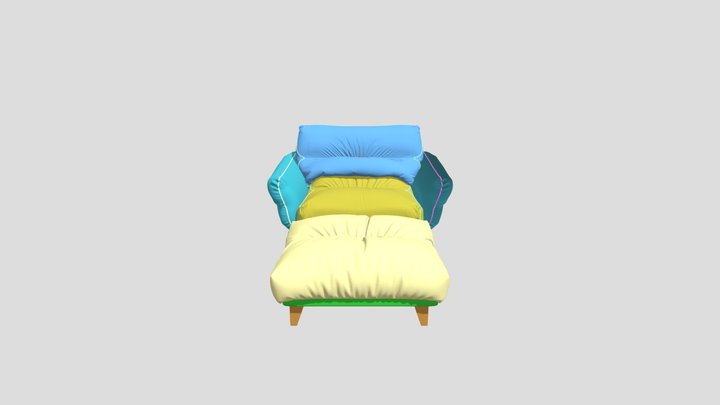 ITINERAIRE Armchair 3D Model