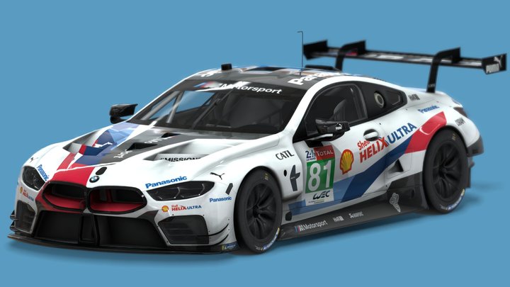 2018 BMW M8 GTE – Modello 3D gratuito STL