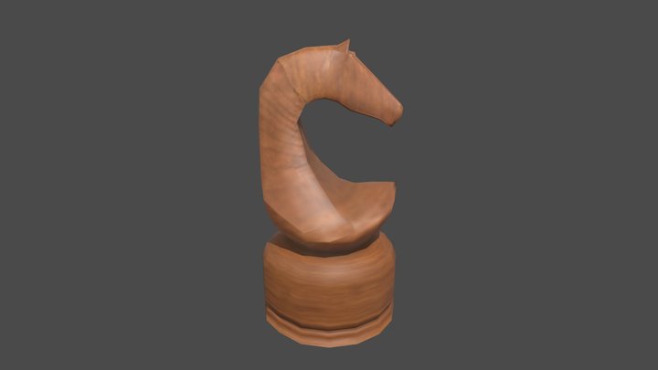 Chess Knight 3D Model