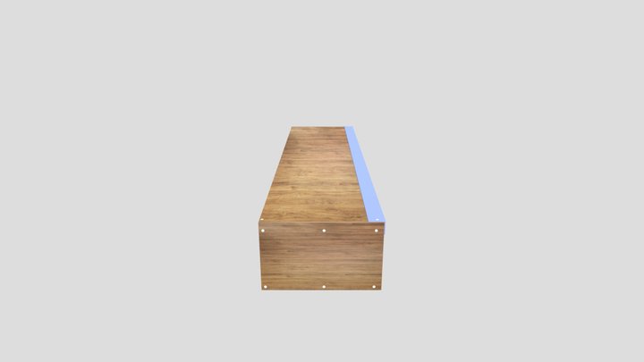 skate Box Rail 3D Model