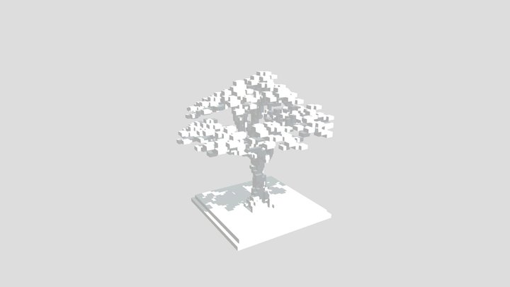Japanese Maple Voxel Tree 3D Model