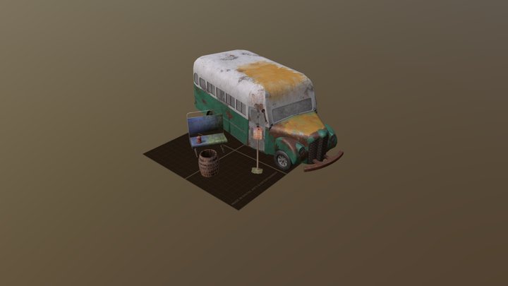 DAE 5 Finished props - FOREST LONER 3D Model