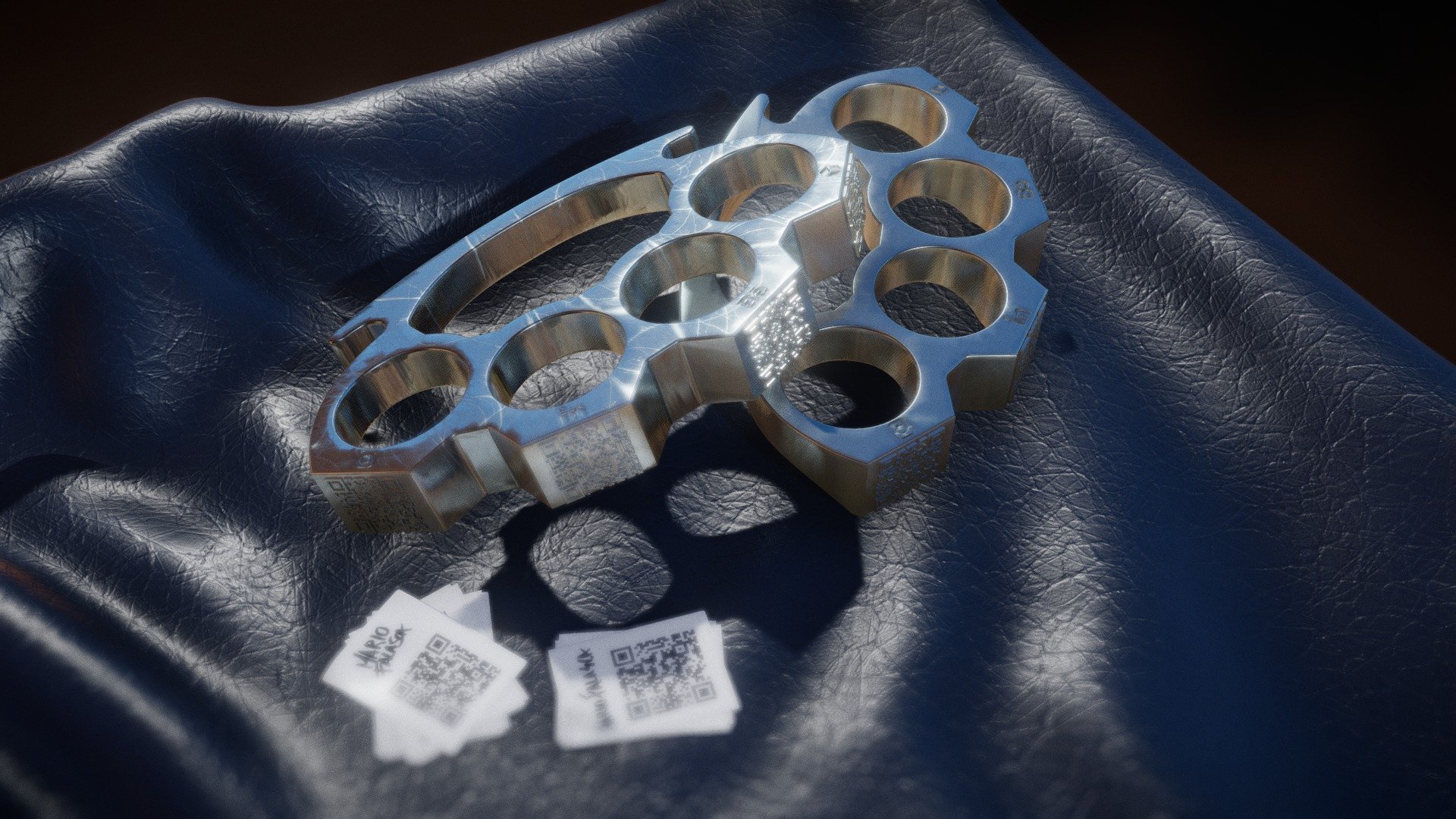 Brass Knuckles (alternative business card) 3D model by Mario