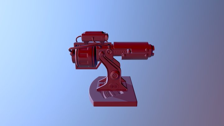 Fire Cannon 3D Model