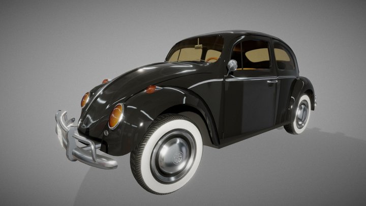 Volkswagen Beetle 1963 3D Model