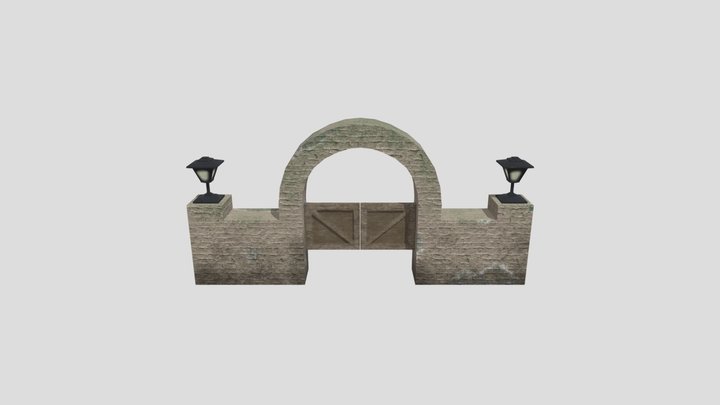 Stone Gateway 3D Model
