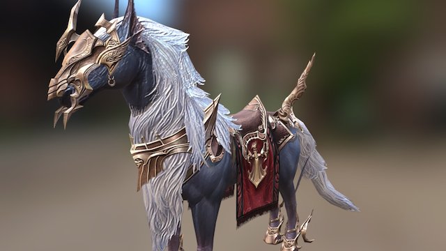 Fantasy Horse 3D Model