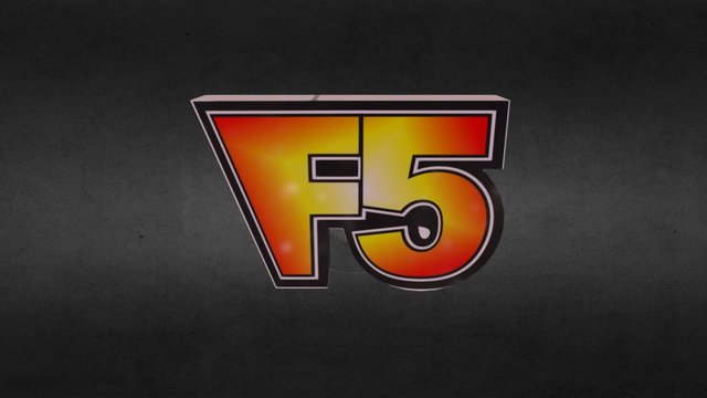 F5 Logotipo 3D Model