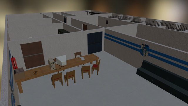 Delegacia - Cena 01 3D Model