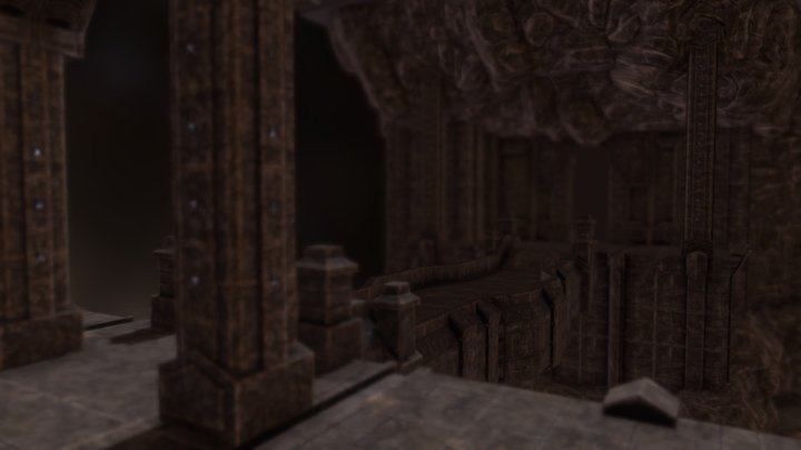 Dungeon level WIP 3D Model