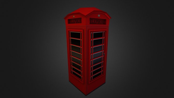 telephone booth 3D Model