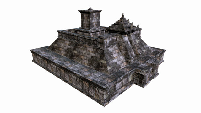 Candi Cetho perbaikan final 3D Model