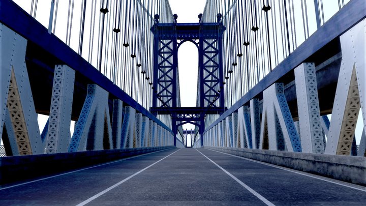 Manhattan Bridge 3D Model
