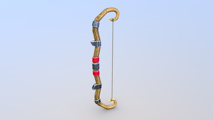 Knight Bow stilized 3D Model