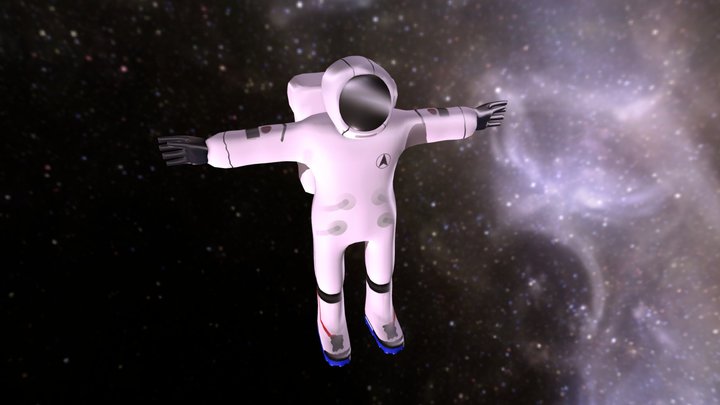 Cartoon Astronaut 3D Model